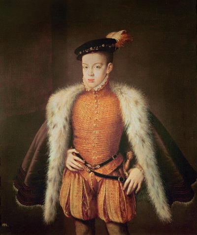 Don Carlos, Príncipe de Asturias y Portugal, c.1558 de Alonso Sánchez Coello